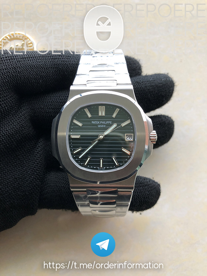 PP공장 V4 파텍필립 노틸러스 5711/A 스틸 그린다이얼 324CS Nautilus 5711/1A PPF 1:1 Best Edition Green Textured Dial on SS Bracelet 324CS V4 PPF공장 출고 전 실물 검수사진 3