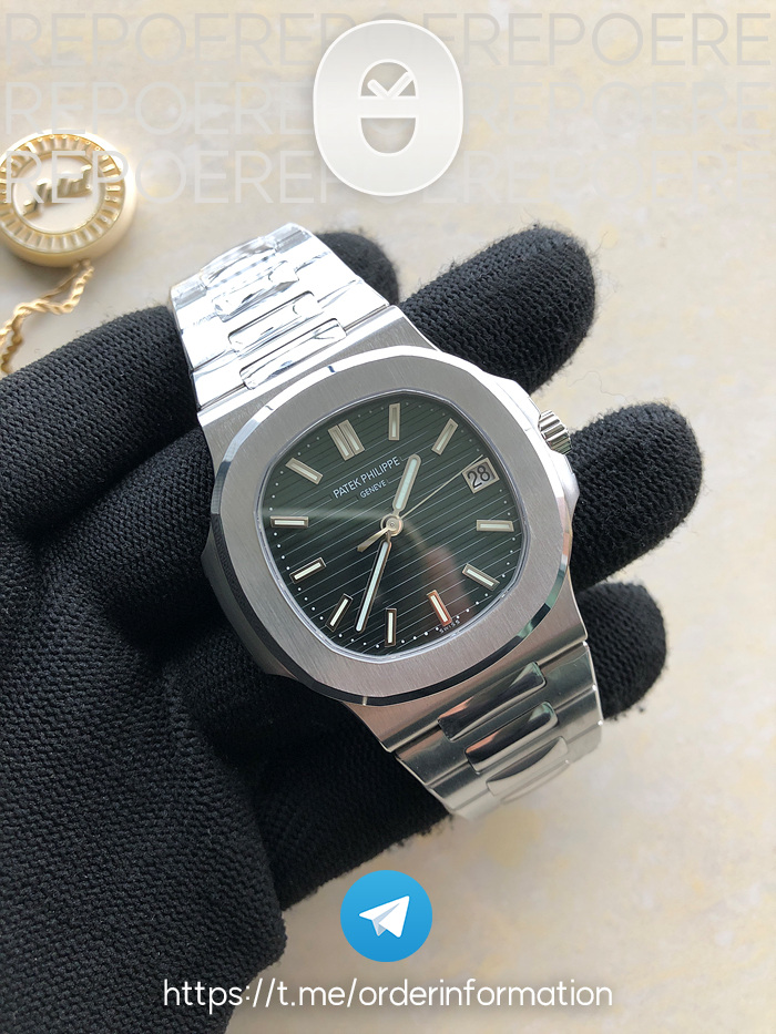 PP공장 V4 파텍필립 노틸러스 5711/A 스틸 그린다이얼 324CS Nautilus 5711/1A PPF 1:1 Best Edition Green Textured Dial on SS Bracelet 324CS V4 PPF공장 출고 전 실물 검수사진 4