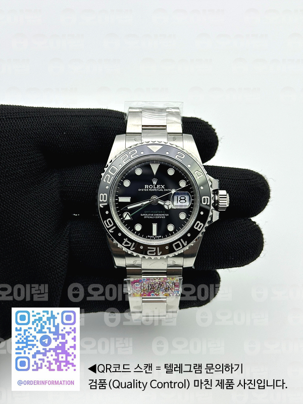 CLEAN공장 롤렉스 GMT마스터2 블랙 오이스터브레이슬릿 클린공장 GMT Master II 116710 LN 904L SS Clean Factory 1:1 Best Edition on Oyster Bracelet VR3186 CHS 클린 출고 전 실물 검수사진 2