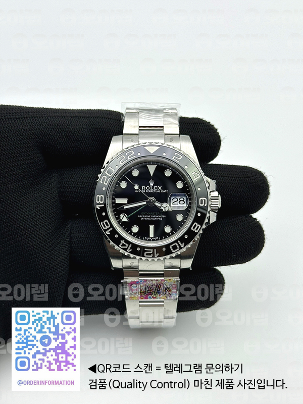 CLEAN공장 롤렉스 GMT마스터2 블랙 오이스터브레이슬릿 클린공장 GMT Master II 116710 LN 904L SS Clean Factory 1:1 Best Edition on Oyster Bracelet VR3186 CHS 클린 출고 전 실물 검수사진 3