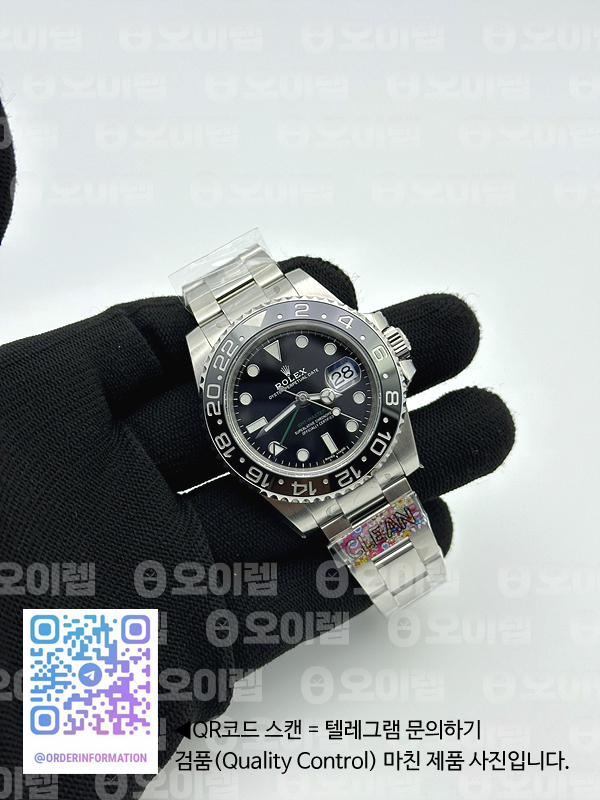 CLEAN공장 롤렉스 GMT마스터2 블랙 오이스터브레이슬릿 클린공장 GMT Master II 116710 LN 904L SS Clean Factory 1:1 Best Edition on Oyster Bracelet VR3186 CHS 클린 출고 전 실물 검수사진 4