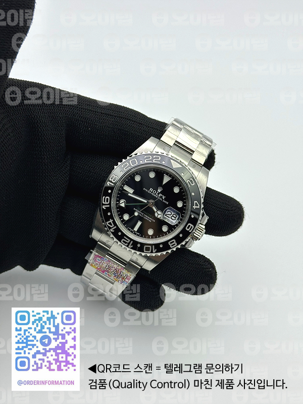 CLEAN공장 롤렉스 GMT마스터2 블랙 오이스터브레이슬릿 클린공장 GMT Master II 116710 LN 904L SS Clean Factory 1:1 Best Edition on Oyster Bracelet VR3186 CHS 클린 출고 전 실물 검수사진 5