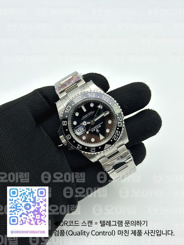 CLEAN공장 롤렉스 GMT마스터2 블랙 오이스터브레이슬릿 클린공장 GMT Master II 116710 LN 904L SS Clean Factory 1:1 Best Edition on Oyster Bracelet VR3186 CHS 클린 출고 전 실물 검수사진 6