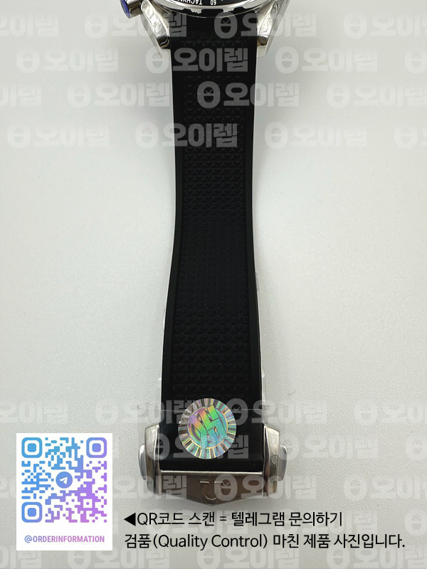 HR공장 오메가 스피드마스터 레이싱 크로노그래프 블랙다이얼 러버스트랩 peedmaster Racing Chrono 40mm SS/RU Blk HRF C3330 출고 전 실물 검수사진 11
