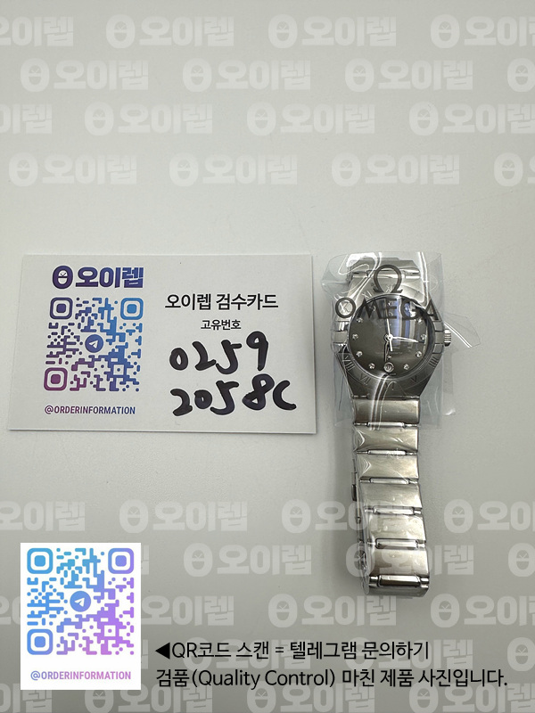 TWS공장 오메가 컨스텔레이션 29 스틸 그레이다이얼 다이아몬드인덱스 브레이슬릿 Constellation 29mm SS/SS Grey/Dia TWSF A8700 출고 전 실물 검수사진 15