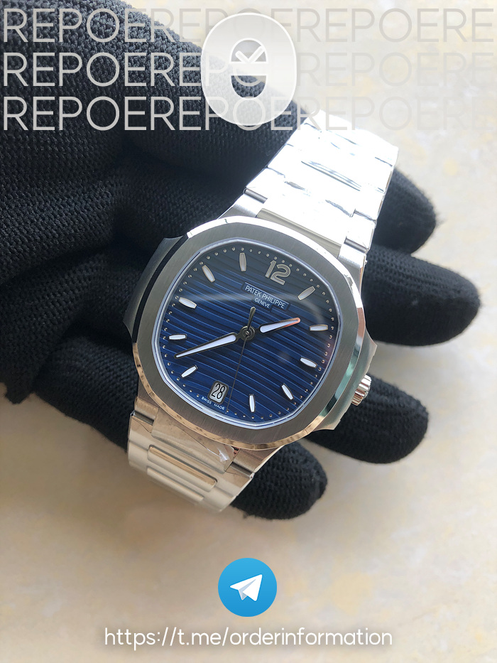 3K공장 파텍필립 노틸러스 레이디 35 7118 스틸 블루다이얼 브레이슬릿 Nautilus Ladies 7118 35mm SS/SS Blue/Stk 3KF A324 출고 전 실물 검수사진 3