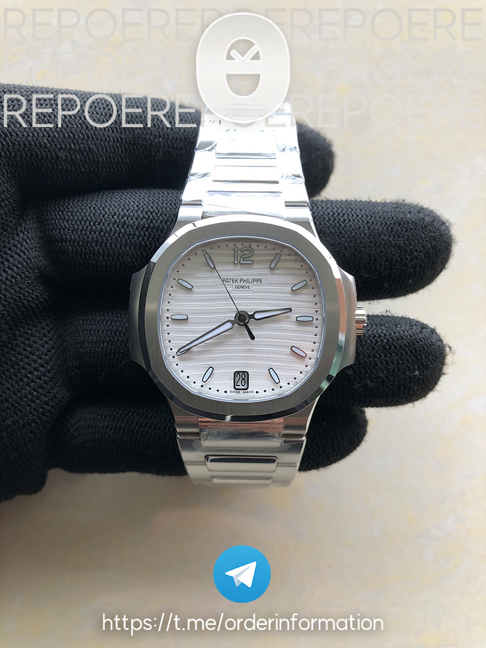3K공장 파텍필립 노틸러스 레이디 35 7118 스틸 화이트다이얼 브레이슬릿 Nautilus Ladies 7118 35mm SS/SS Wht/Stk 3KF A324 출고 전 실물 검수사진 2