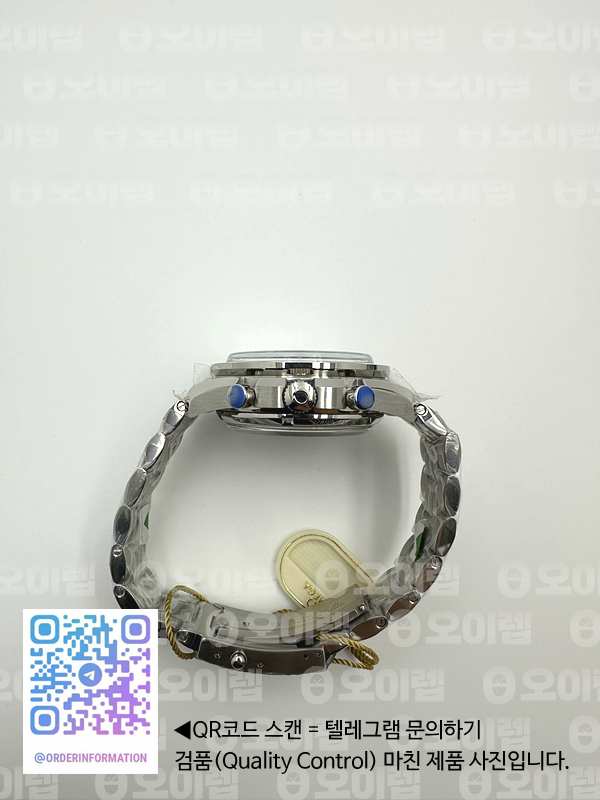 BBT공장 오메가 스피드마스터 문워치 스틸 화이트다이얼 브레이슬릿 Speedmaster Moonwatch SS/SS White BTF A9900 출고 전 실물 검수사진 9