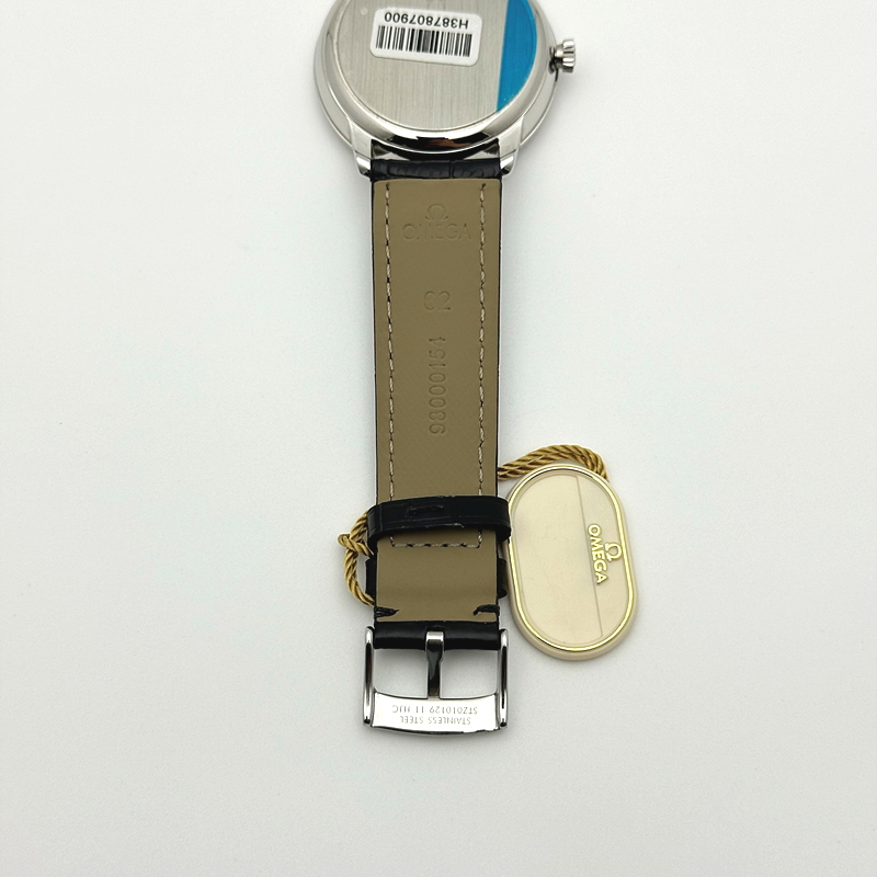 TWS공장 오메가 드 빌 스틸 화이트다이얼 블루인덱스 가죽스트랩 De Ville SS TWF 1:1 Best Edition Silver Dial Blue Markers on Black Leather Strap MIYOTA 9015 출고 전 실물 검수사진 9