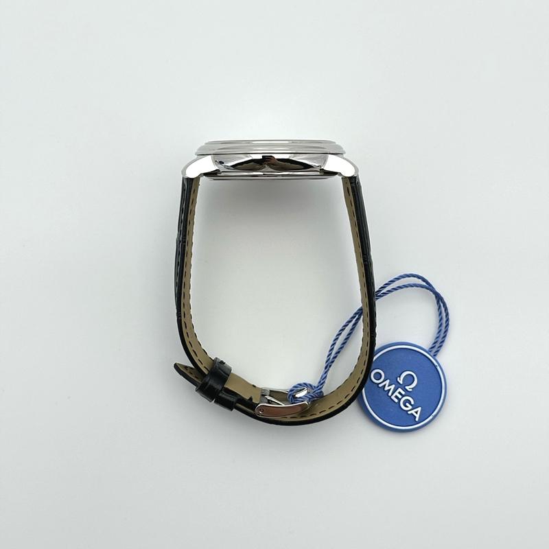 TWS공장 오메가 드 빌 스틸 그레이다이얼 실버인덱스 가죽스트랩 De Ville SS TWF 1:1 Best Edition Deep Blue Dial on Black Leather Strap MIYOTA 9015 출고 전 실물 검수사진 6