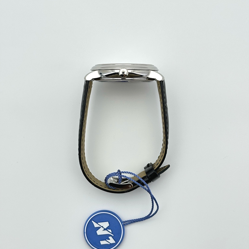 TWS공장 오메가 드 빌 스틸 그레이다이얼 실버인덱스 가죽스트랩 De Ville SS TWF 1:1 Best Edition Deep Blue Dial on Black Leather Strap MIYOTA 9015 출고 전 실물 검수사진 7