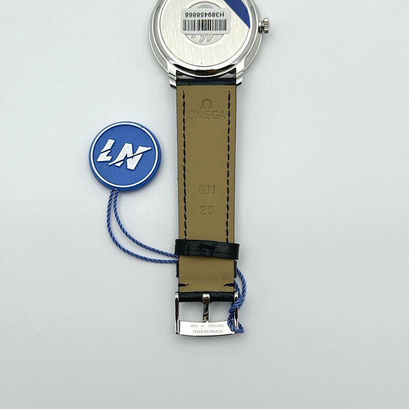 TWS공장 오메가 드 빌 스틸 그레이다이얼 실버인덱스 가죽스트랩 De Ville SS TWF 1:1 Best Edition Deep Blue Dial on Black Leather Strap MIYOTA 9015 출고 전 실물 검수사진 9