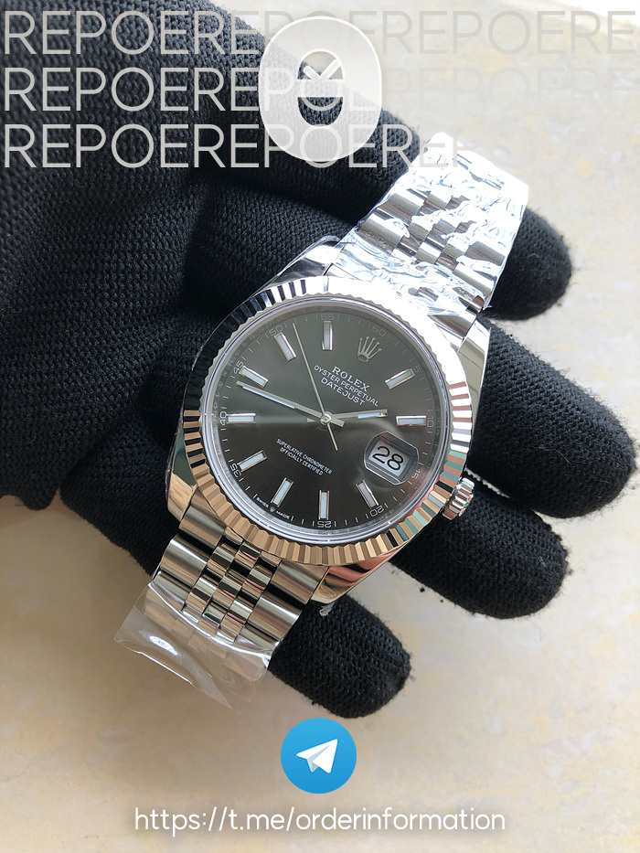 NTF공장 롤렉스 데이저스트 41 스틸 그레이다이얼 플루티드베젤 쥬빌레브레이슬릿 다크로듐 DateJust 41 126334 NTF 1:1 Best Edition 904L Steel Gray Stick Dial on Jubilee Bracelet VR3235 출고 전 실물 검수사진 4