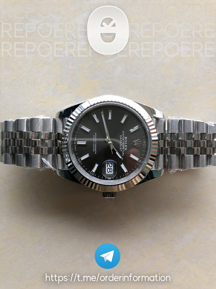 NTF공장 롤렉스 데이저스트 41 스틸 그레이다이얼 플루티드베젤 쥬빌레브레이슬릿 다크로듐 DateJust 41 126334 NTF 1:1 Best Edition 904L Steel Gray Stick Dial on Jubilee Bracelet VR3235 출고 전 실물 검수사진 5