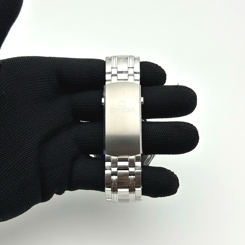 VS공장 오메가 씨마스터 다이버 300M 스틸 블랙다이얼 브레이슬릿 2018 Seamaster Diver 300M VSF 1:1 Best Edition Black Ceramic Black Dial on SS Bracelet A8800 V2 (Black Balance Wheel) 출고 전 실물 검수사진 6