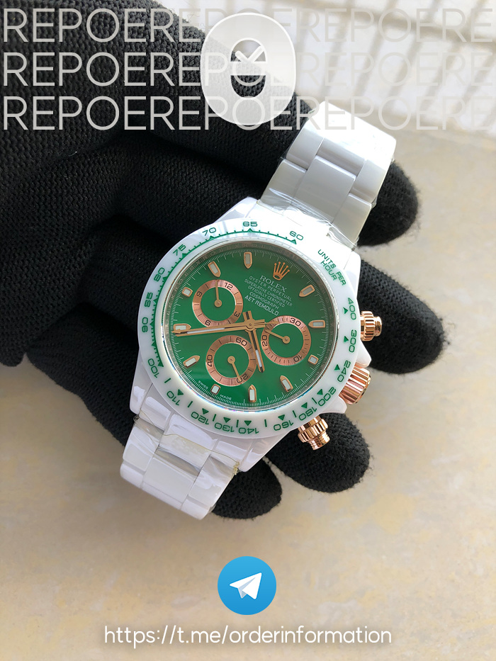 AET공장 롤렉스 풀세라믹 커스텀 데이토나 그린 Daytona AET White Ceramic Case and Bracelet Green Dial SA4130 출고 전 실물 검수사진 4