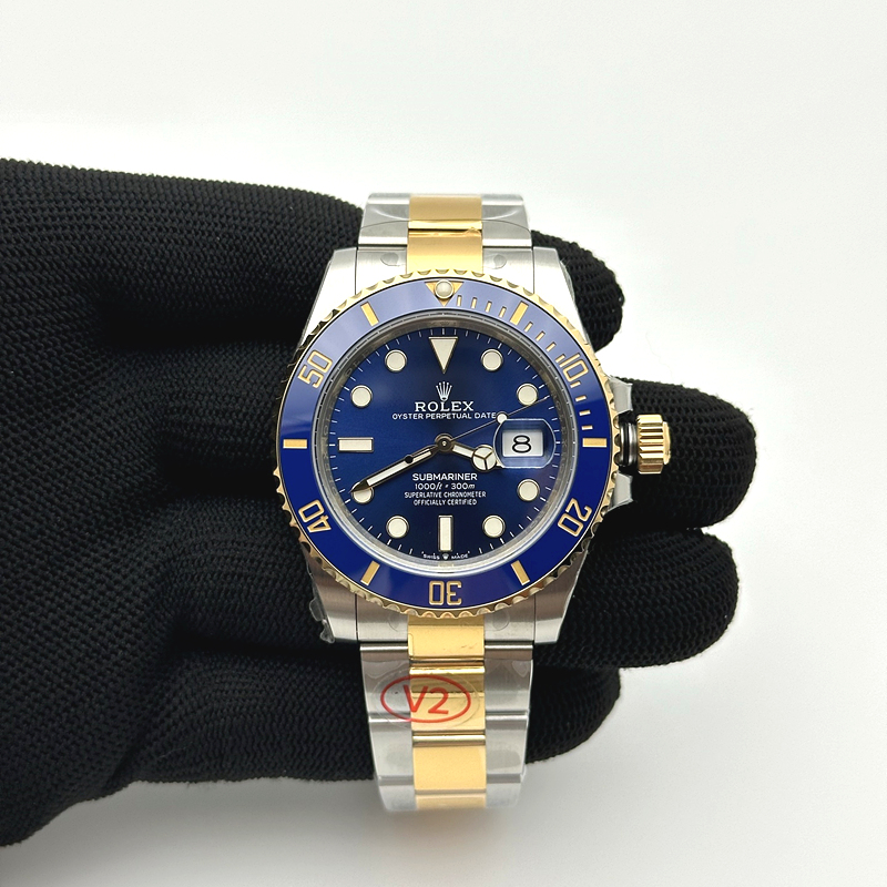 VS공장 롤렉스 서브마리너 41 신형 옐로우골드콤비 청콤 브레이슬릿 Submariner 126613LB 904 YG/SS Blue VSF VS3235 출고 전 실물 검수사진 1