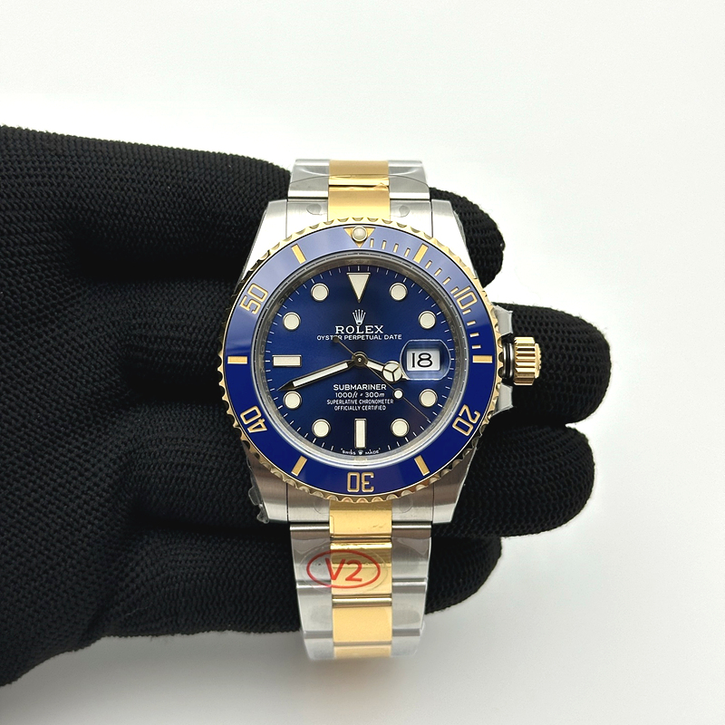VS공장 롤렉스 서브마리너 41 신형 옐로우골드콤비 청콤 브레이슬릿 Submariner 126613LB 904 YG/SS Blue VSF VS3235 출고 전 실물 검수사진 2