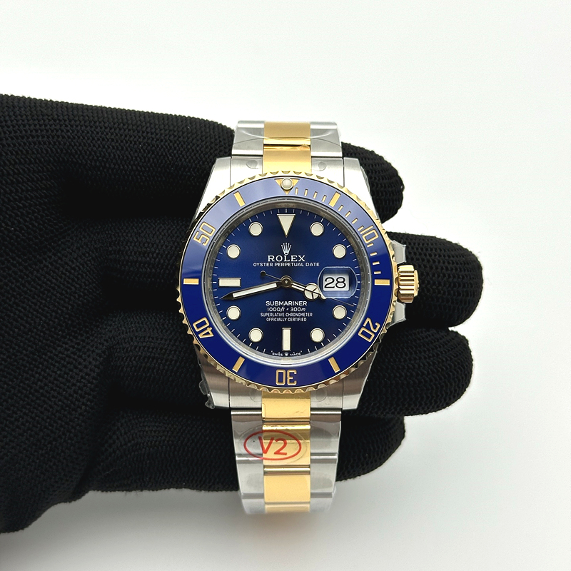 VS공장 롤렉스 서브마리너 41 신형 옐로우골드콤비 청콤 브레이슬릿 Submariner 126613LB 904 YG/SS Blue VSF VS3235 출고 전 실물 검수사진 3