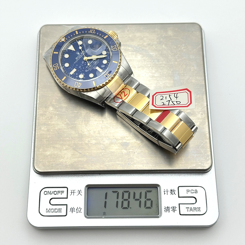 VS공장 롤렉스 서브마리너 41 신형 옐로우골드콤비 청콤 브레이슬릿 Submariner 126613LB 904 YG/SS Blue VSF VS3235 출고 전 실물 검수사진 11