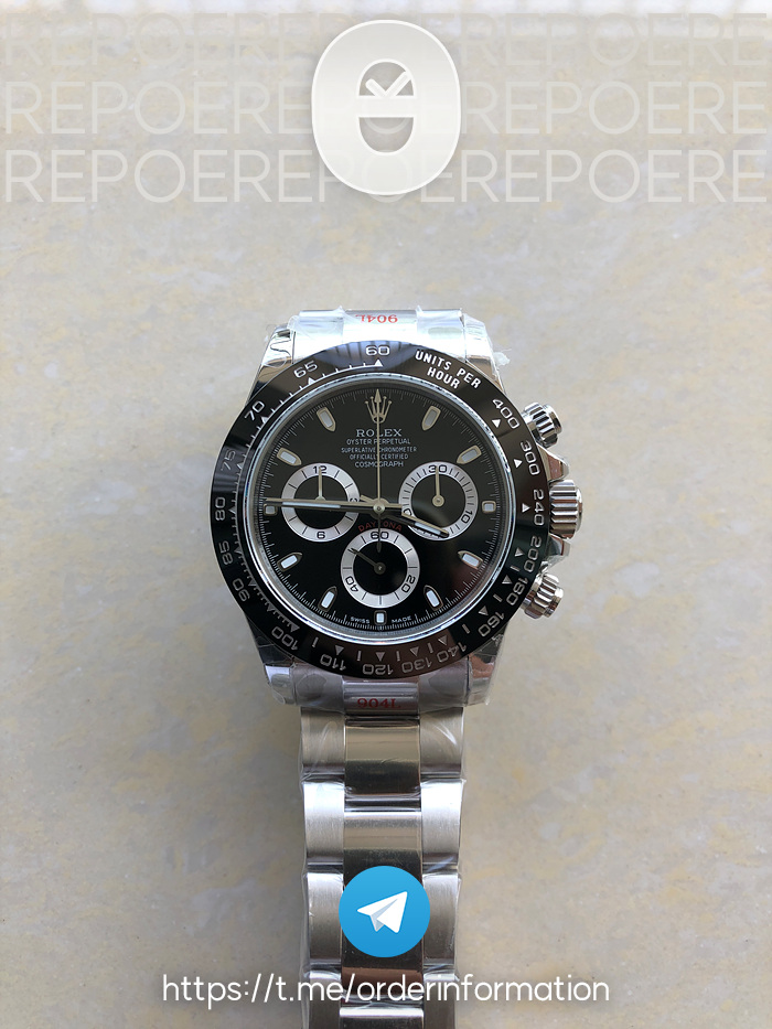 QF공장 롤렉스 세라믹 데이토나 스틸 블랙다이얼 브레이슬릿 Daytona 116520 QF 1:1 Best Edition Black Dial on SS Bracelet SA4130