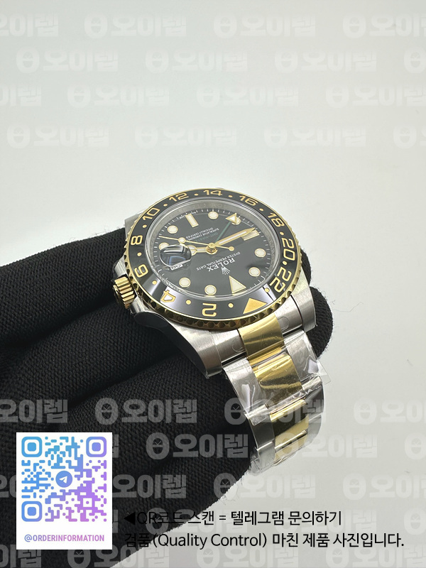 CLEAN공장 롤렉스 GMT마스터2 옐로우골드콤비 블랙다이얼 오이스터브레이슬릿 GMT-Master II 116713 Two Tone SS/YG 904L Steel Clean 1:1 Best Edition VR3186 CHS 출고 전 실물 검수사진 7