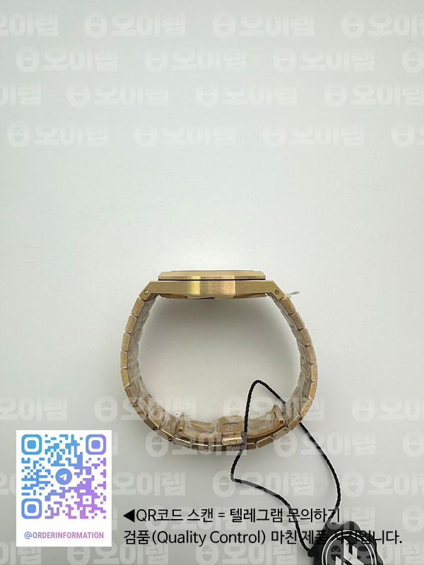ZF공장 오데마피게 로얄오크 15400 로즈골드금통 블랙다이얼 브레이슬릿 Royal Oak 41mm 15400 RG ZF 1:1 Best Edition Black Textured Dial on RG Bracelet V2 SA3120 Super Clone 출고 전 실물 검수사진 9