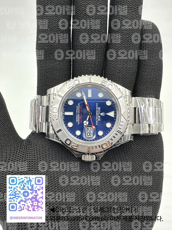 CLEAN공장 롤렉스 요트마스터 40 스틸 블루다이얼 브레이슬릿 클린공장 ROLYM210A - YachtMaster 116622 904L SS/SS Blue Clean VR3235 출고 전 실물 검수사진 4