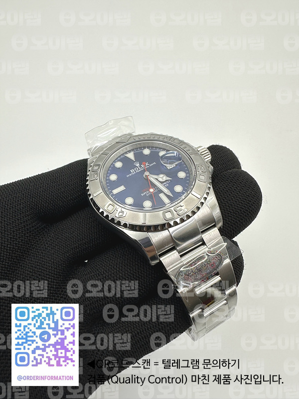 CLEAN공장 롤렉스 요트마스터 40 스틸 블루다이얼 브레이슬릿 클린공장 ROLYM210A - YachtMaster 116622 904L SS/SS Blue Clean VR3235 출고 전 실물 검수사진 5