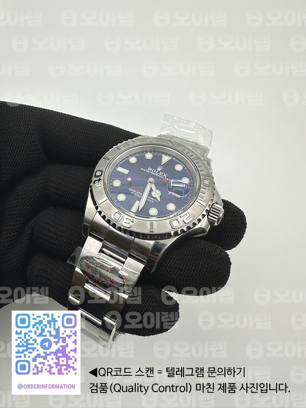 CLEAN공장 롤렉스 요트마스터 40 스틸 블루다이얼 브레이슬릿 클린공장 ROLYM210A - YachtMaster 116622 904L SS/SS Blue Clean VR3235 출고 전 실물 검수사진 6