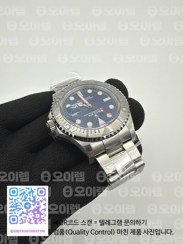 CLEAN공장 롤렉스 요트마스터 40 스틸 블루다이얼 브레이슬릿 클린공장 ROLYM210A - YachtMaster 116622 904L SS/SS Blue Clean VR3235 출고 전 실물 검수사진 7