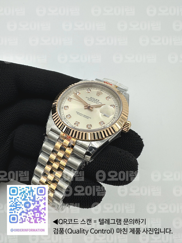 GM공장 롤렉스 데이저스트 41 로즈골드콤비 실버다이얼 플루티드베젤 다이아몬드인덱스 주빌레브레이슬릿 DJ2 41mm Jub Flt 904L RG/SS Silv/Dia GMF V2 VR3235 출고 전 실물 검수사진 6