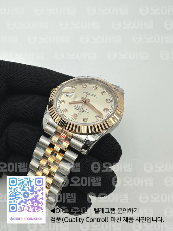 GM공장 롤렉스 데이저스트 41 로즈골드콤비 실버다이얼 플루티드베젤 다이아몬드인덱스 주빌레브레이슬릿 DJ2 41mm Jub Flt 904L RG/SS Silv/Dia GMF V2 VR3235 출고 전 실물 검수사진 8