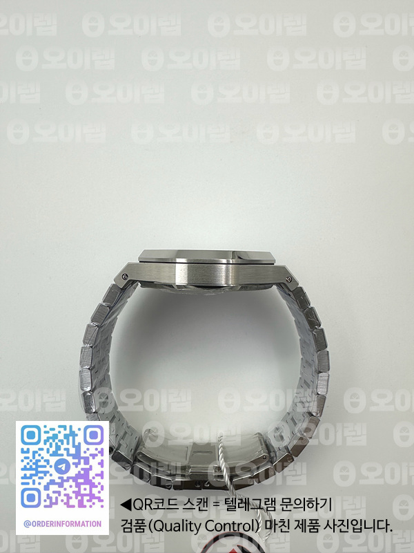 IP공장 오데마피게 로얄오크 15500 스틸 화이트다이얼 브레이슬릿 Royal Oak 41mm 15500 SS/SS White IPF A4302 출고 전 실물 검수사진 9