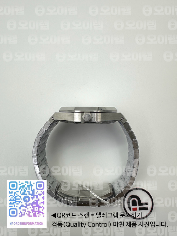 IP공장 오데마피게 로얄오크 15500 스틸 화이트다이얼 브레이슬릿 Royal Oak 41mm 15500 SS/SS White IPF A4302 출고 전 실물 검수사진 10