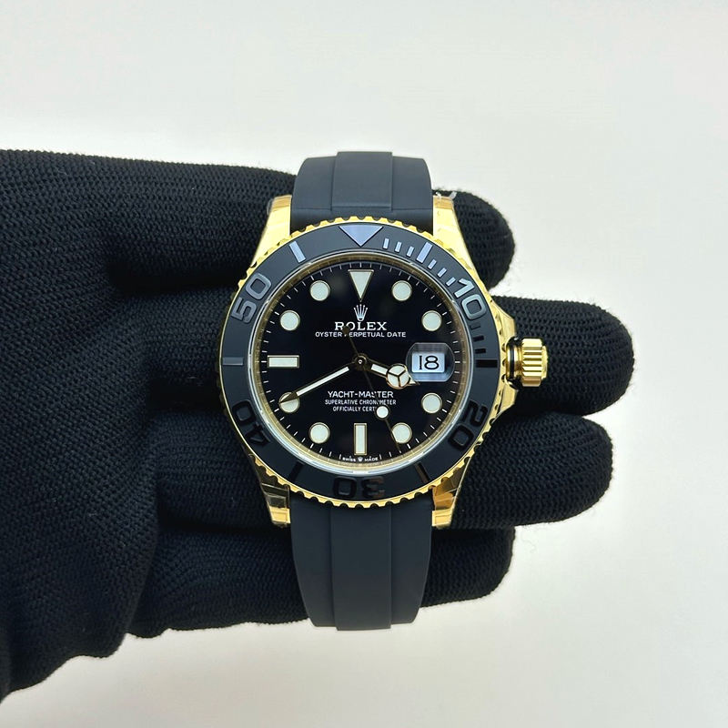 VS공장 롤렉스 요트마스터 42 옐로우골드금통 블랙다이얼 러버스트랩 YachtMaster 226658 42mm YG/RU Blk VSF VS3235 출고 전 실물 검수사진 2