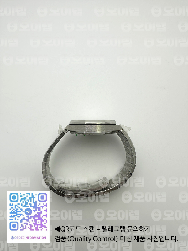 B7공장 오데마피게 로얄오크 15551 스틸 화이트다이얼 브레이슬릿 Royal Oak 37mm 15551 Dia SS/SS White B7F MY9015 출고 전 실물 검수사진 9