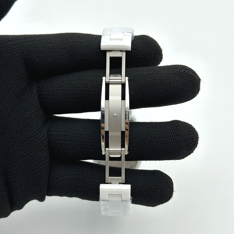 XF공장 샤넬 J12 화이트다이얼 33mm 여성용 J-12 Ladies 33mm CER/CER Wht/Num XF Sw Qtz 출고 전 실물 검수사진 7