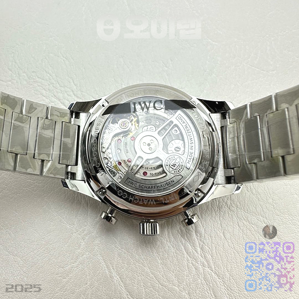 ZF공장(AF) IWC 포르투기저 화이트다이얼 브레이슬릿 Portuguese IW371617 ZF 1:1 Best Edition SS White Dial Blue Markers on SS Bracelet A96355 출고 전 실물 검수사진 10