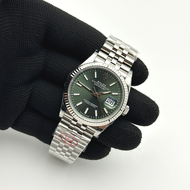 VS공장 롤렉스 데이저스트 36 민트그린다이얼 플루티드베젤 쥬빌레브레이슬릿 DateJust 36 SS 126234 VSF 1:1 Best Edition 904L Steel Green Sundust Dial on Jubilee Bracelet VS3235 출고 전 실물 검수사진 5