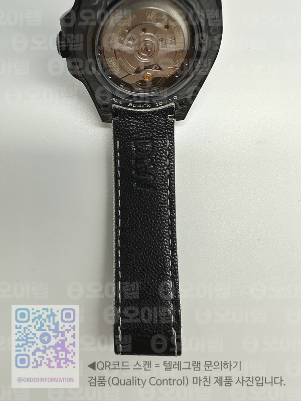 DIW공장 롤렉스 GMT마스터 커스텀 카본케이스 카본다이얼 화이트나일론스트랩 GMT Carbon DIWF Best Edition Black Carbon Dial on White Nylon Strap SA3285 CHS V2 출고 전 실물 검수사진 12