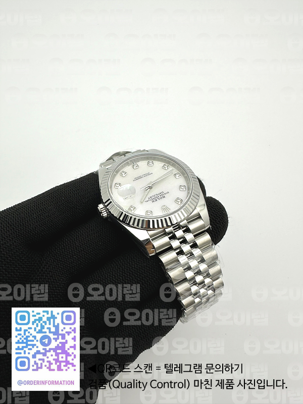 Clean공장 롤렉스 데이저스트 41 스틸 자개 다이아몬드 텐포인트다이얼 쥬빌레브레이슬릿 DJ Midsize DJ2 41mm Jub Flt 904L SS/SS M-Wht/Dia Clean VR3235 클린공장 출고 전 실물 검수사진 6