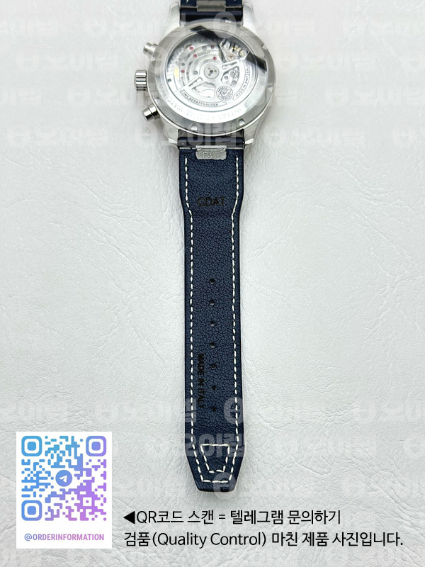 KK공장 IWC 파일럿 크로노그래프 IW388101 Pilot Chrono IW388101 KKF Best Edition Blue Dial on Blue Leather Strap A7750 to 69385 출고 전 실물 검수사진 10