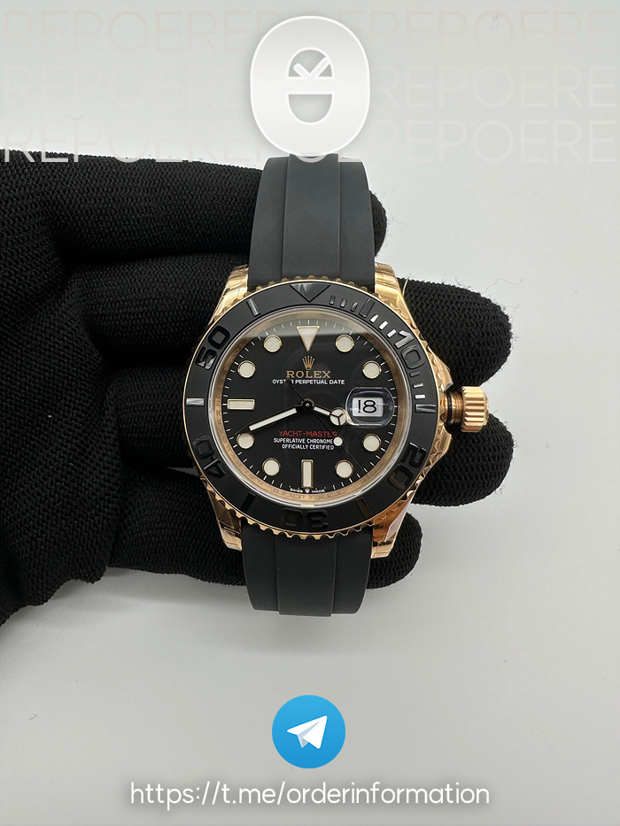 VS공장 롤렉스 요트마스터 40 에버로즈골드금통 블랙다이얼 러버스트랩 3135 116655 Rolex Yachtmaster 40 Rosegold Rubber Strap 출고 전 실물 검수사진 2
