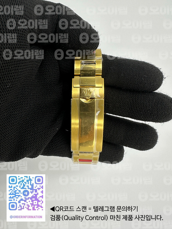 VS공장 롤렉스 서브마리너 41 옐로우골드금통 블랙다이얼 3235무브먼트 흑금통 출고 전 실물 검수사진 8