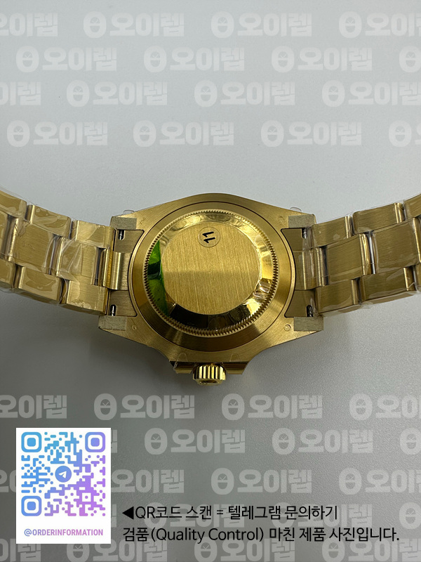 VS공장 롤렉스 서브마리너 41 옐로우골드금통 블랙다이얼 3235무브먼트 흑금통 출고 전 실물 검수사진 10