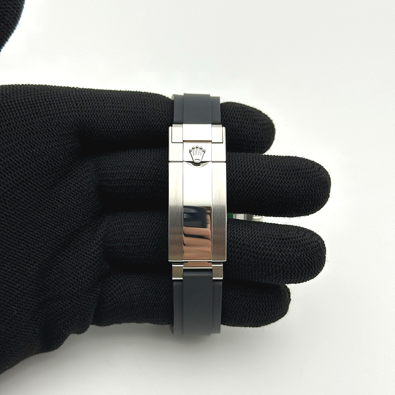 Clean공장 롤렉스 요트마스터 42 스틸 블랙다이얼 러버스트랩 클린 Yacht-Master 42mm 226659 Clean 1:1 Best Edition 3D Black Ceramic Bezel on Oysterflex Strap VR3235 클린공장 출고 전 실물 검수사진 6