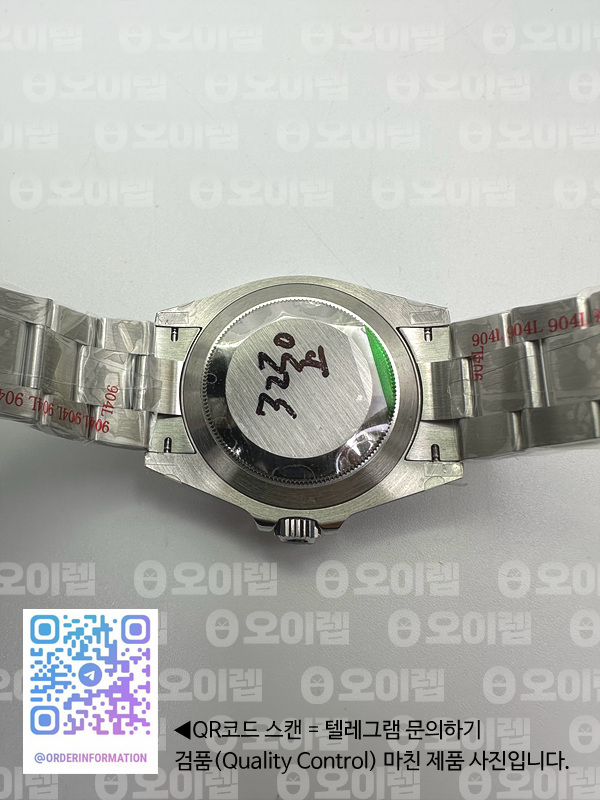 GM공장 롤렉스 신형에어킹 블랙다이얼 브레이슬릿 3230무브먼트 AirKing 126900 40mm 904L SS/SS GMF VR3230 출고 전 실물 검수사진 11