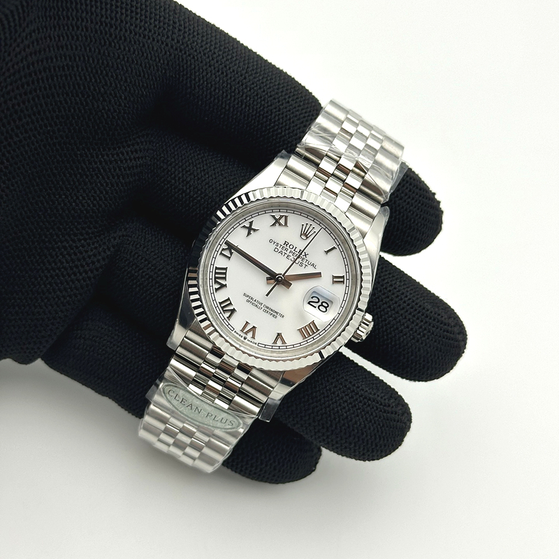 Clean공장 롤렉스 데이저스트 36 스틸 화이트다이얼 로만인덱스 플루티드베젤 쥬빌레브레이슬릿 DateJust 36 126234 Clean 1:1 Best Edition 904L Steel White Roman Dial on Jubilee Bracelet VR3235 클린공장 출고 전 실물 검수사진 5