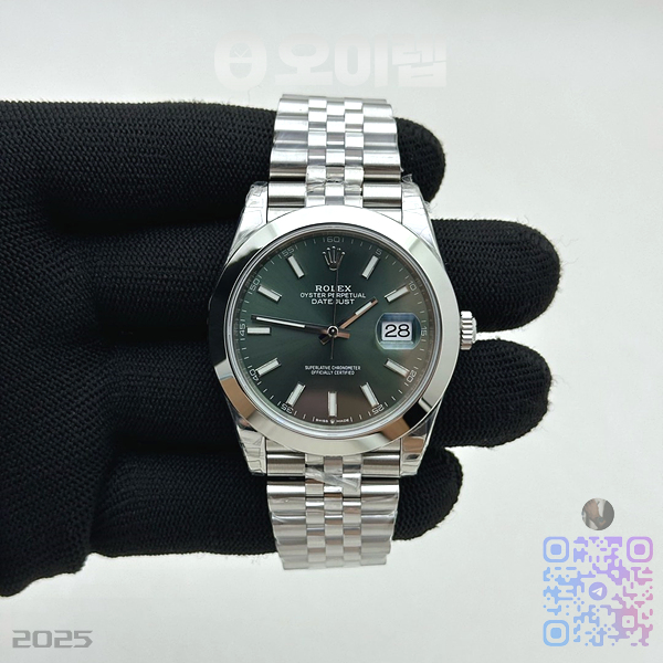 VS공장 롤렉스 데이저스트 41 스틸 그린다이얼 돔베젤 쥬빌레브레이슬릿 DJ2 41mm Jub Smt 904L SS/SS Grn/Stk VSF VS3235 출고 전 실물 검수사진 3